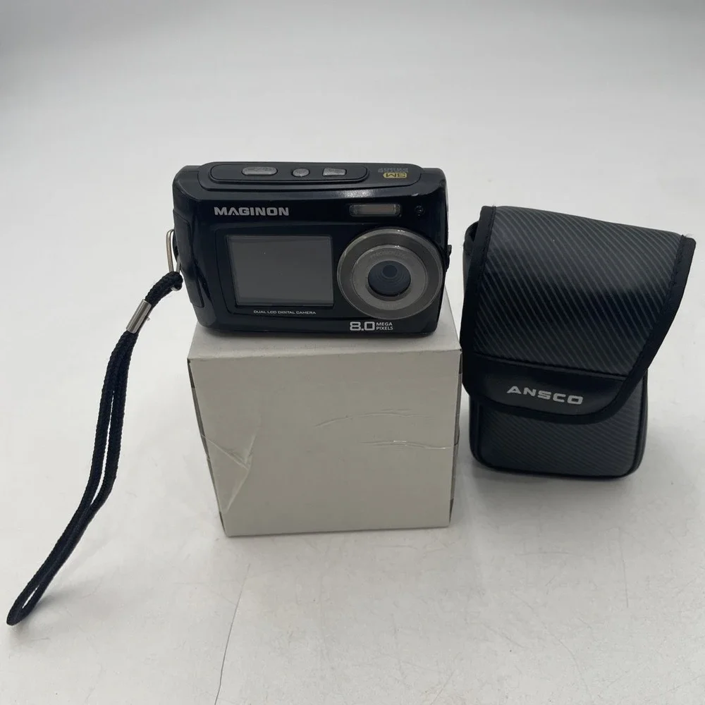 Maginon Splash 80 Dig Camera 8.0MP Underwater Dual Screen+Battery+32GB Mem Card